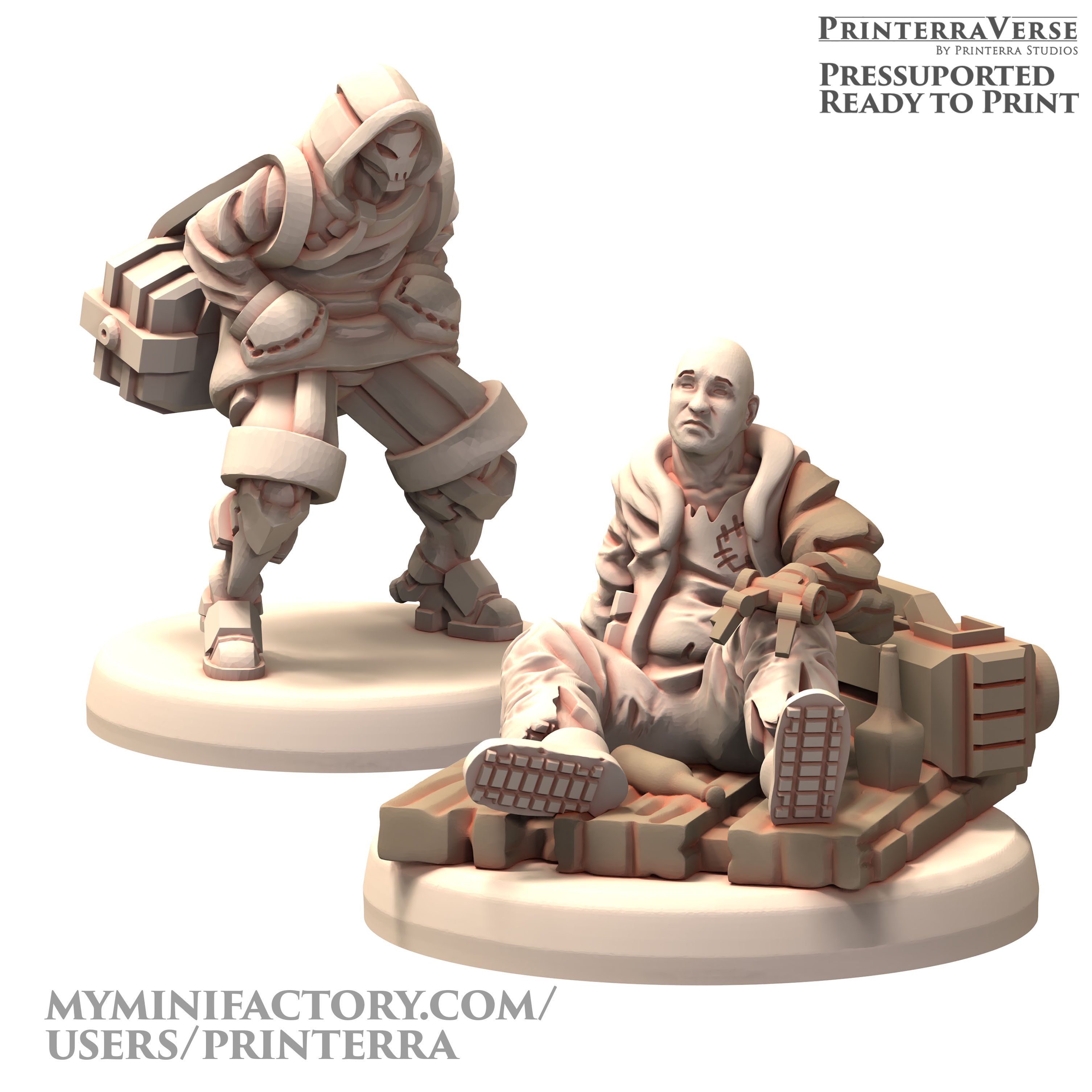 035 TECHNOPUNK Scifi City Alley Street Dweller